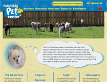 Tablet Screenshot of pamperedpetcenter.com